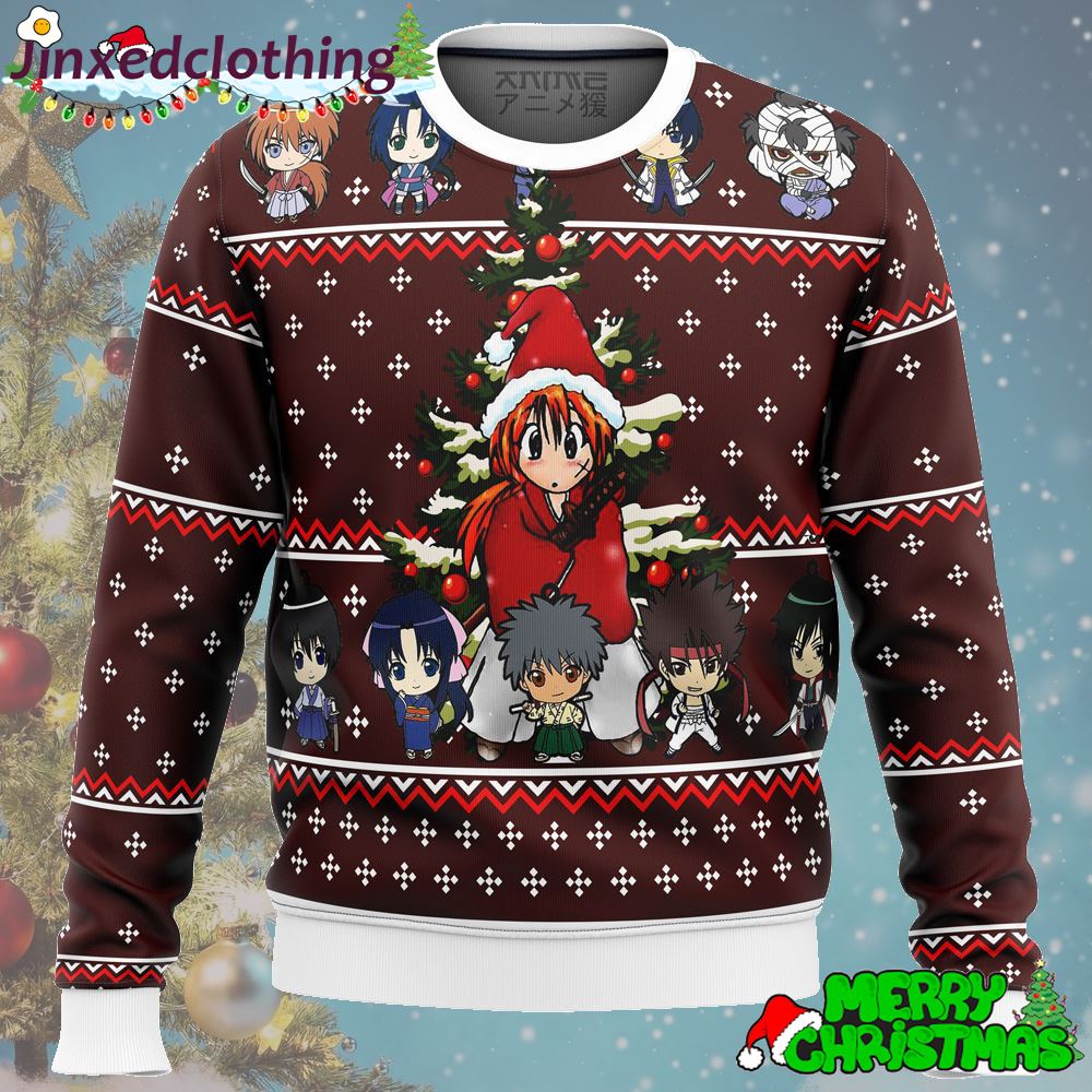 Samurai X Ugly Christmas Sweater Xmas Day Funny 